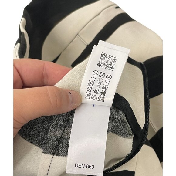 Zara Womens Pants XS Black Zebra Print Pleated Wide Leg Side Zip 8398/054 NWOT - Picture 7 of 13